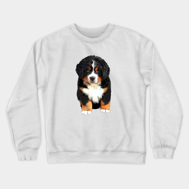 Bernese Mountain Dog Puppy - Super Cute! Crewneck Sweatshirt by ElegantCat